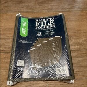 Green Hanging File Folders